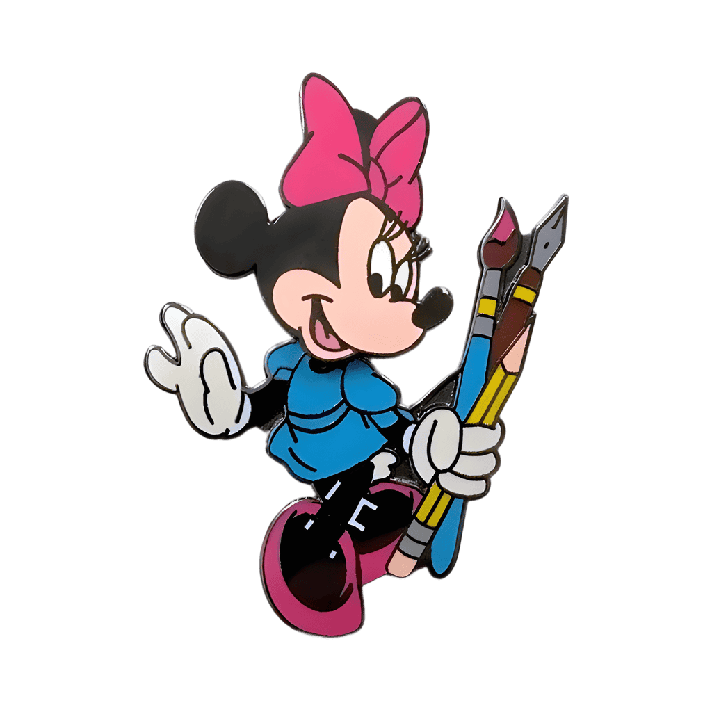 Artist Minnie Mouse - Bobblehead Disney pin