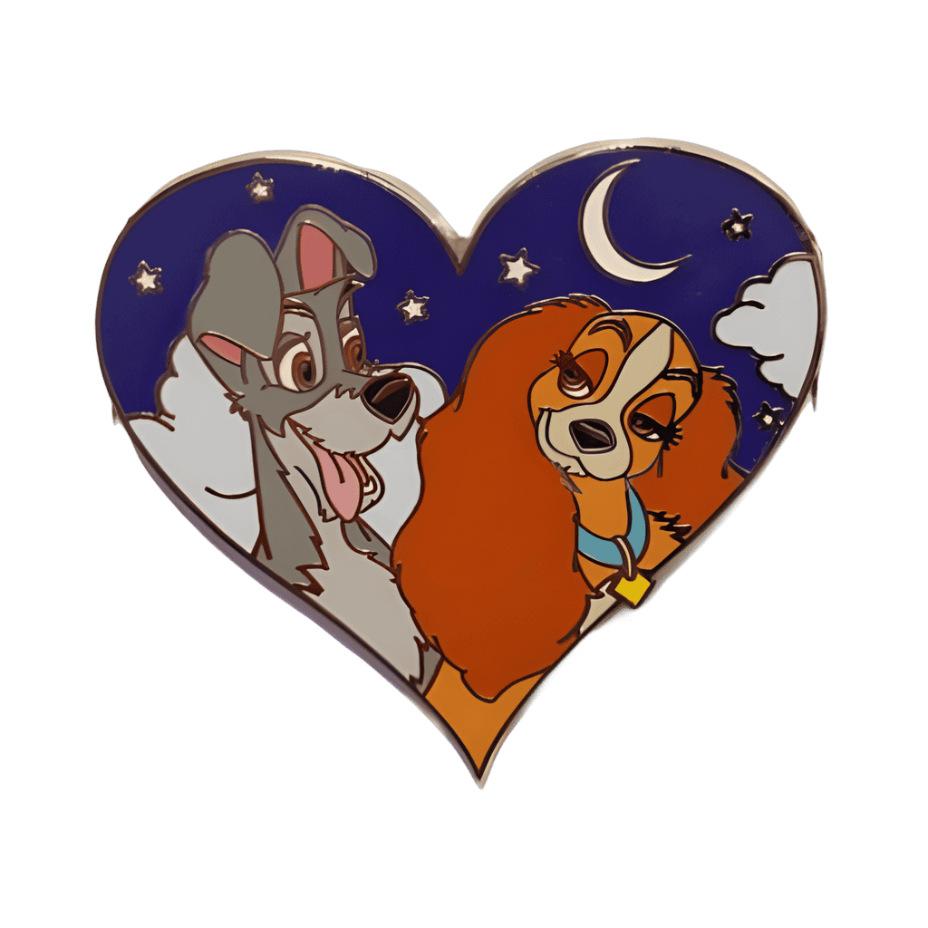 Lady & Tramp Heart Disney pin
