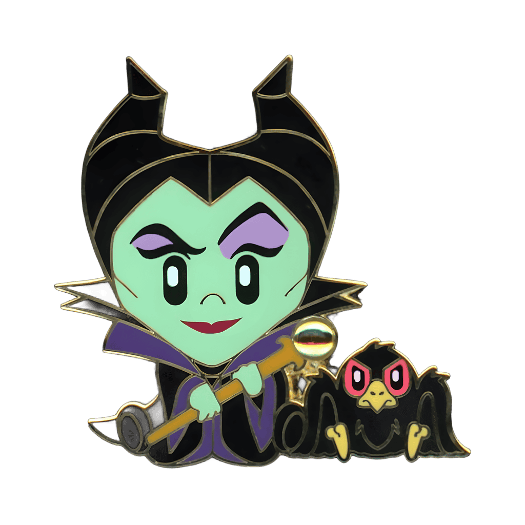 Maleficent and Diablo Disney pin