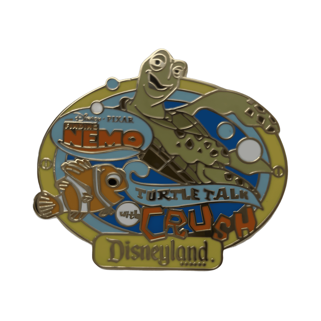Turtle Talk with Crush (Yellow Border) Disney pin
