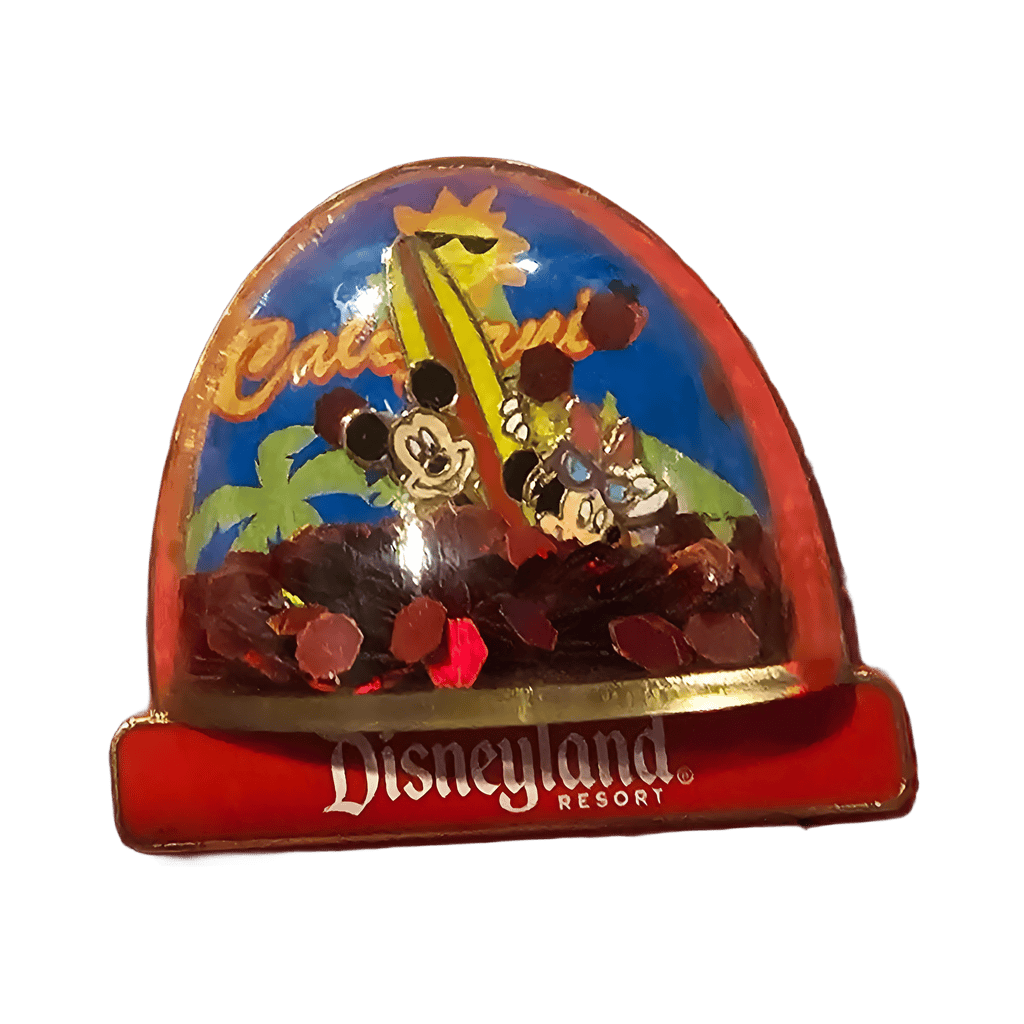 Mickey and Minnie in California Snow Globe Disney pin