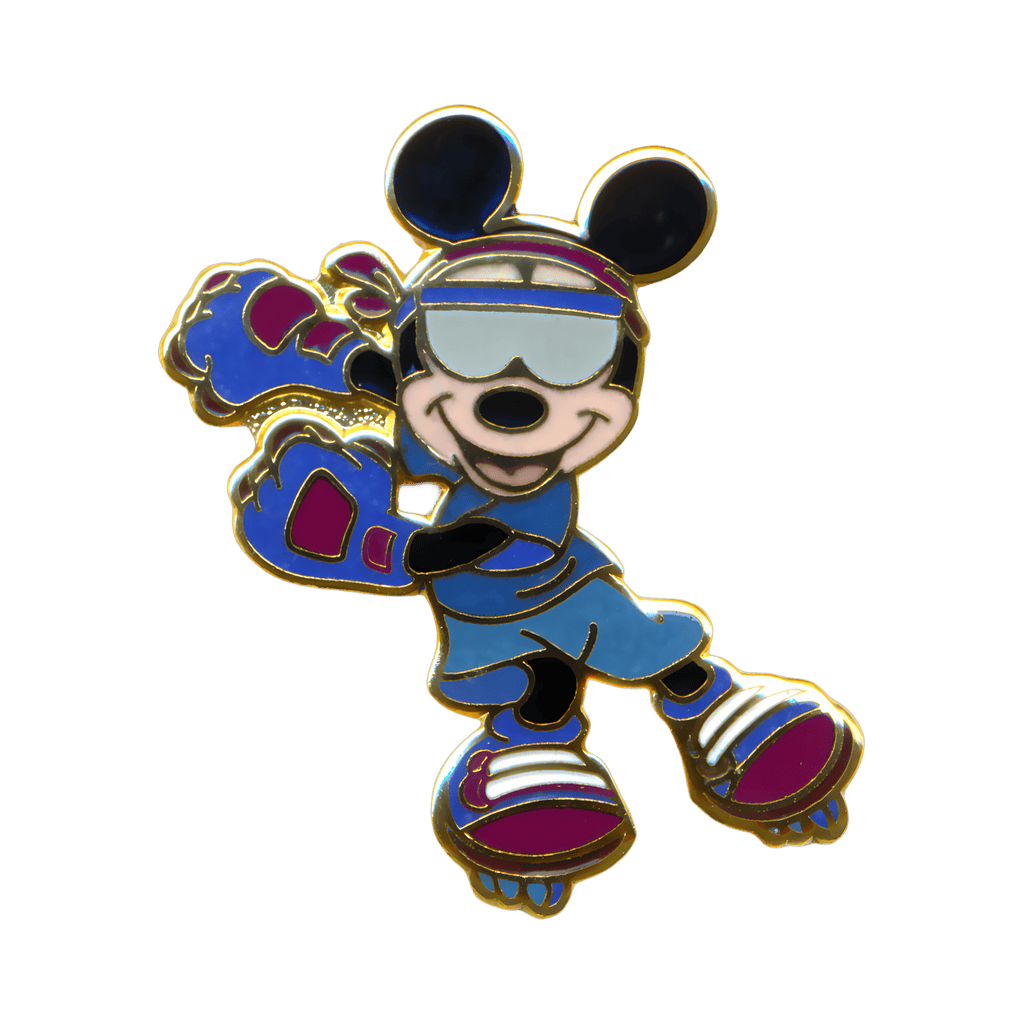 Mickey Mouse Roller Blading Disney pin