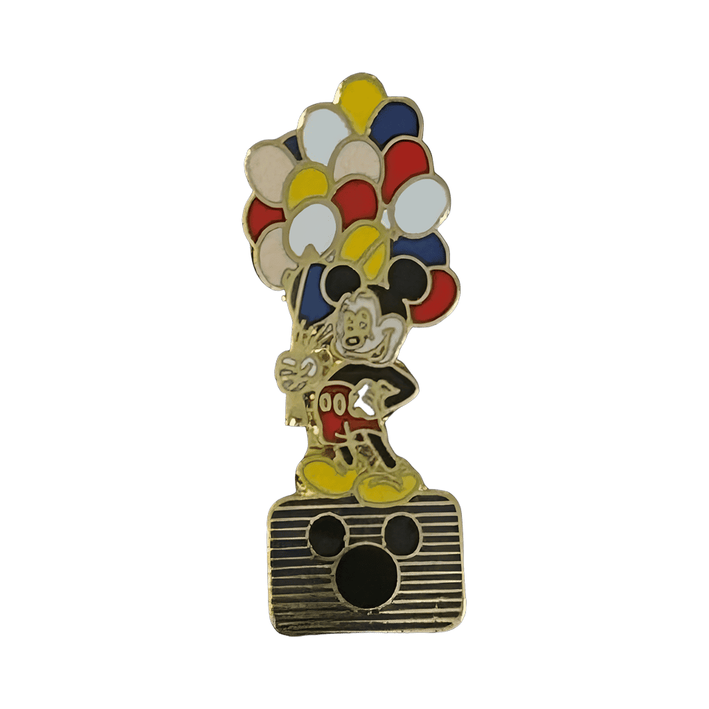 Mickey with Disney Channel Logo and Balloons Disney pin
