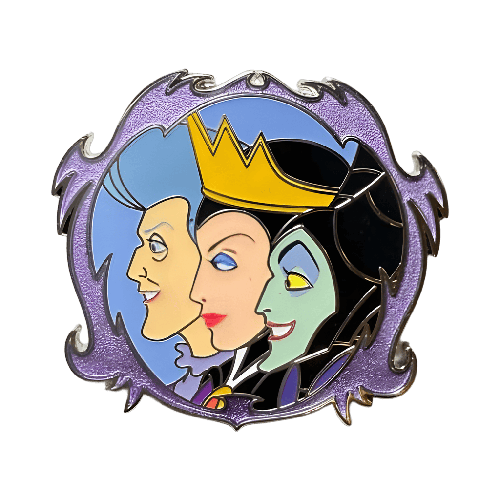Lady Tremaine, Evil Queen, and Maleficent Portrait Disney pin