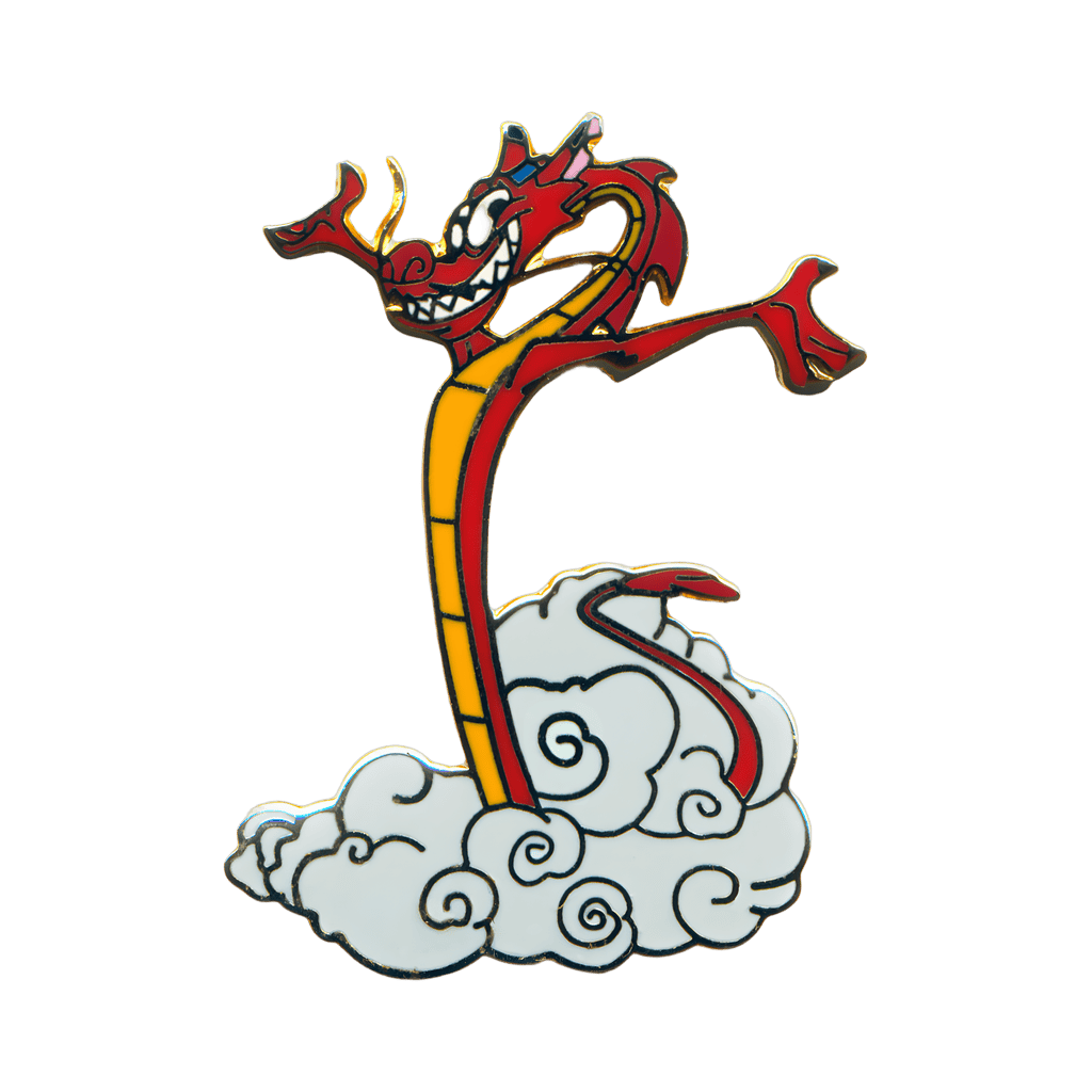 Mushu in Puff of Smoke Disney pin