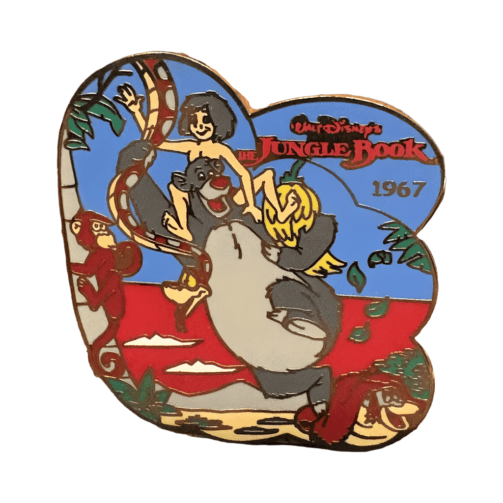 Baloo and Mowgli. Jungle Disney pin