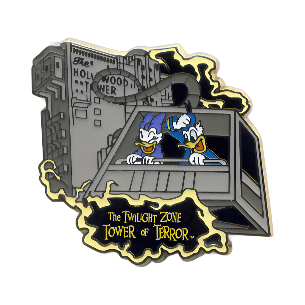 Daisy and Donald on The Twilight Zone, Tower of Terror Disney pin