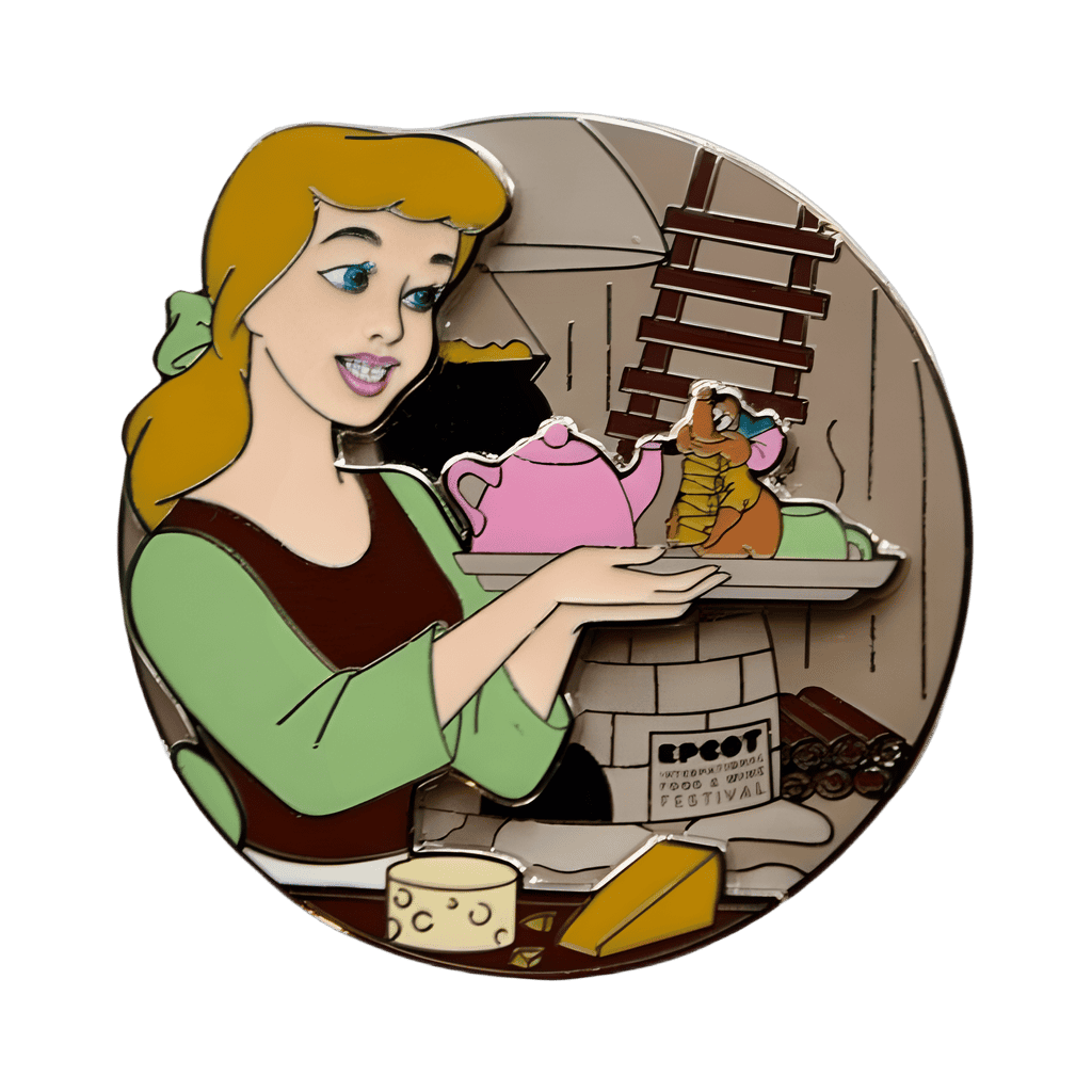Cinderella and Gus Disney pin