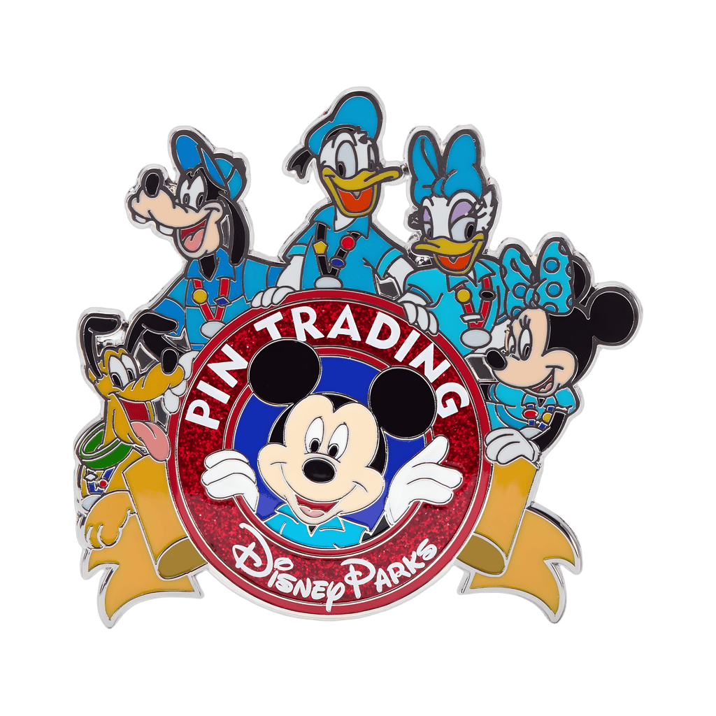 Mickey & Friends Disney Parks Pin Trading Logo Disney pin
