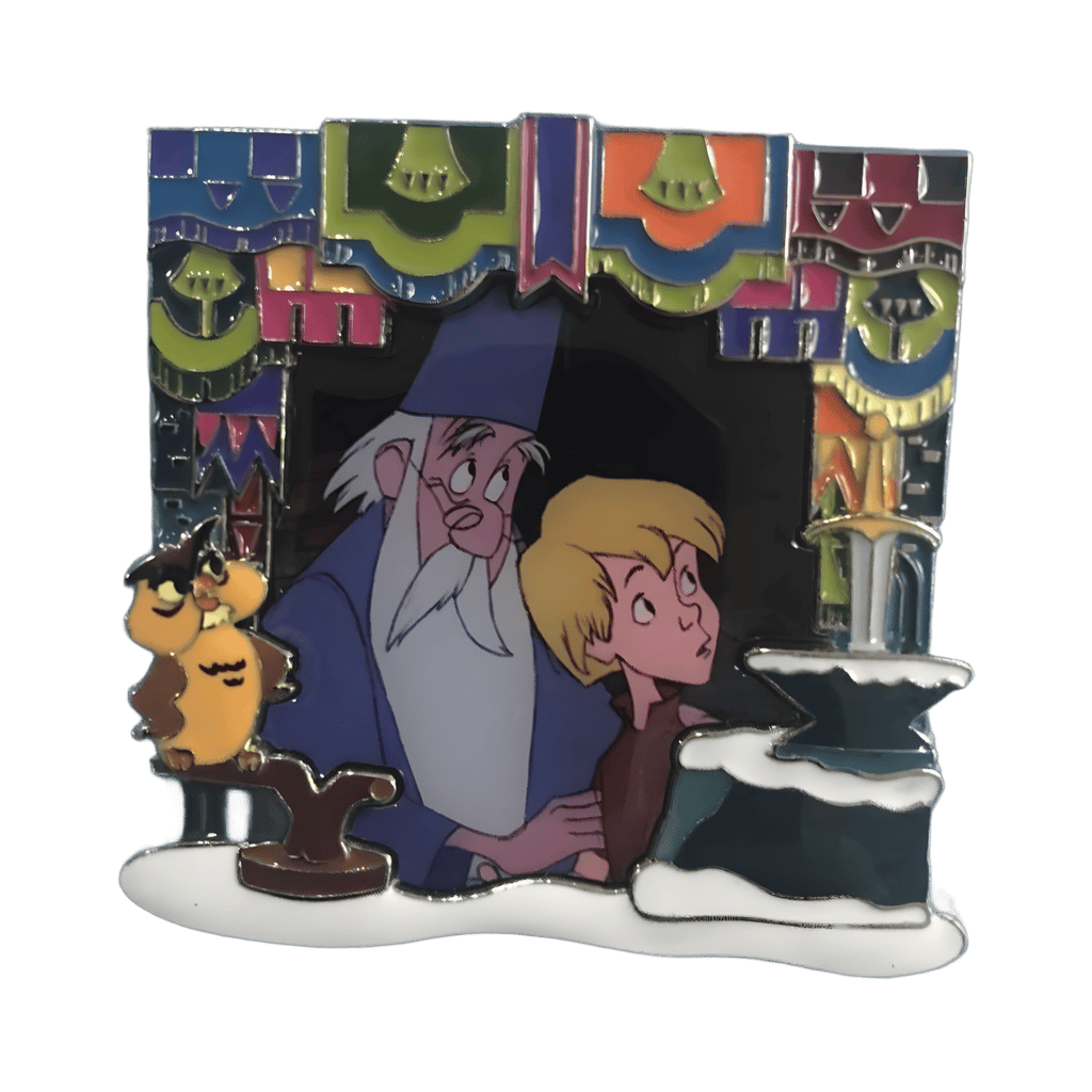 Characters Frame Version #1 - Merlin and Arthur Disney pin