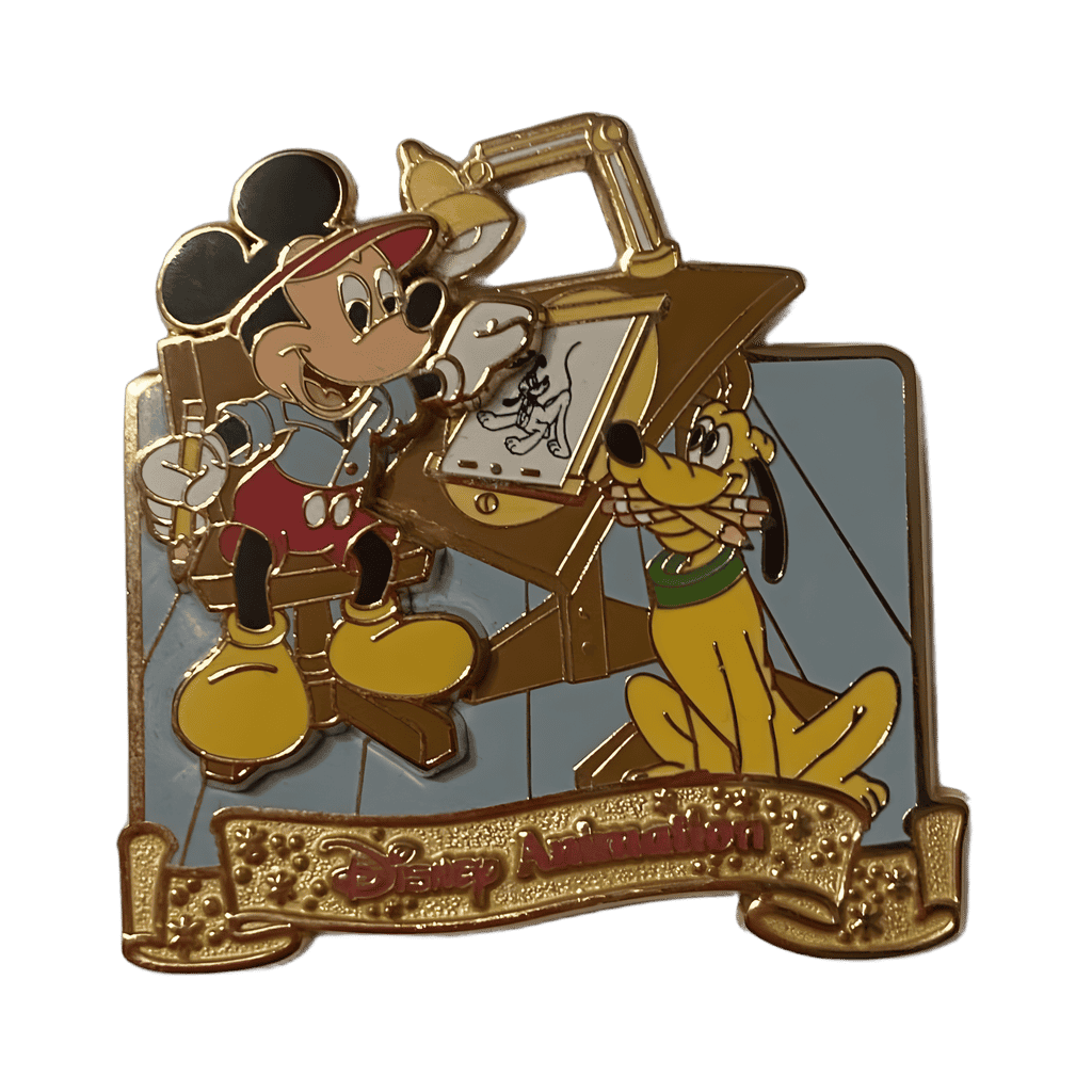 Mickey drawing Pluto Member Exclusive Disney pin