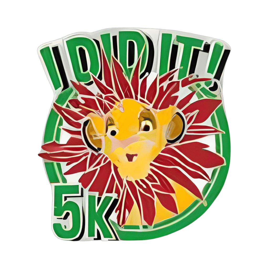 I Did It! - 5K Simba Disney pin