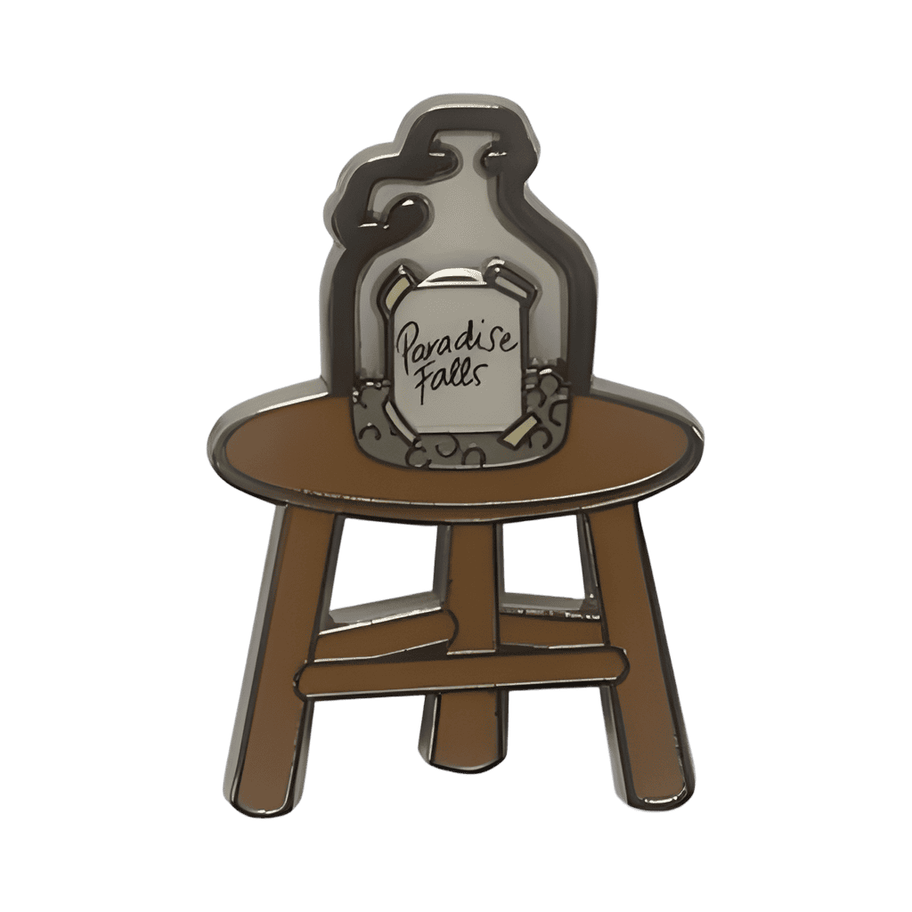 Table with Savings Jar Disney pin