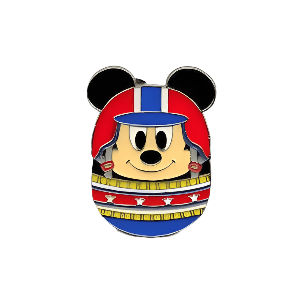 Mystery Character Eggs in Helmets Tin - Mickey Disney pin