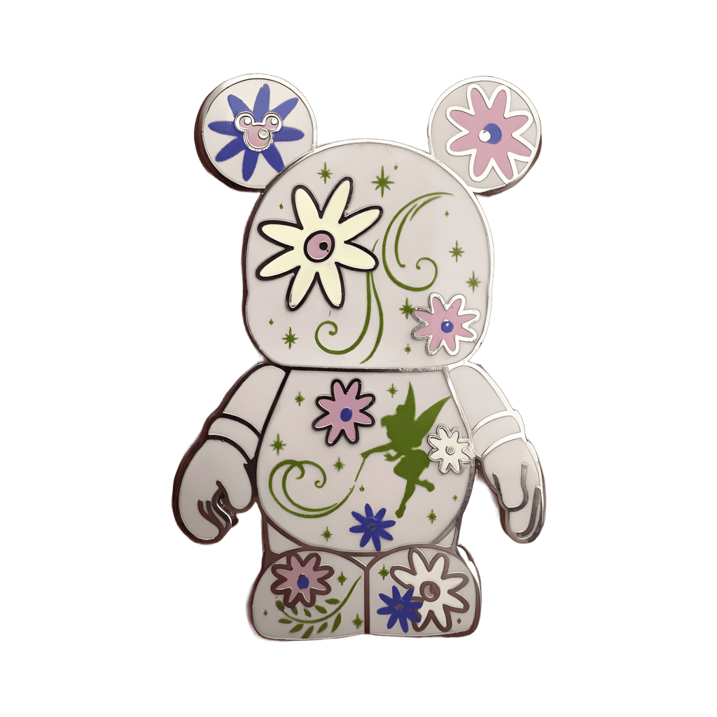 Tinkerbell Purple Floral Disney pin