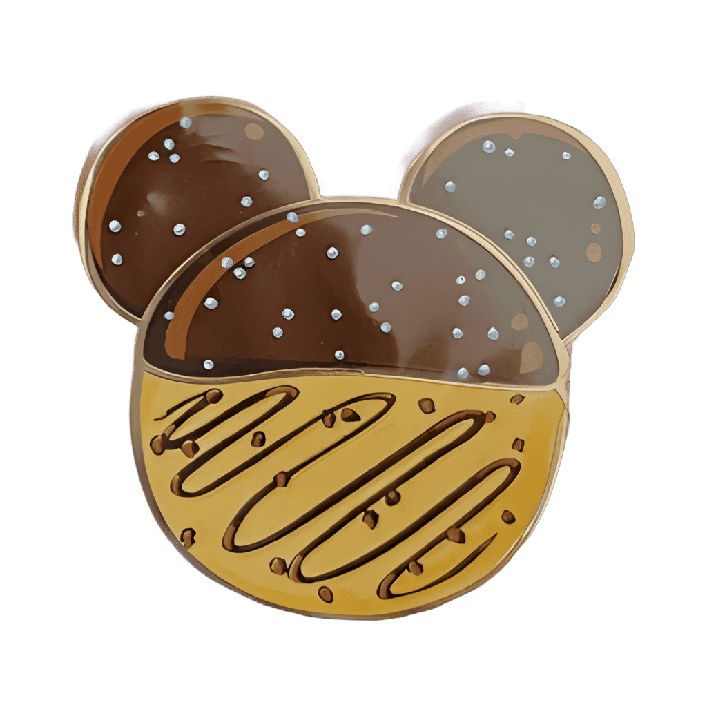 Mickey Icon Cookie dipped in Chocolate Disney pin