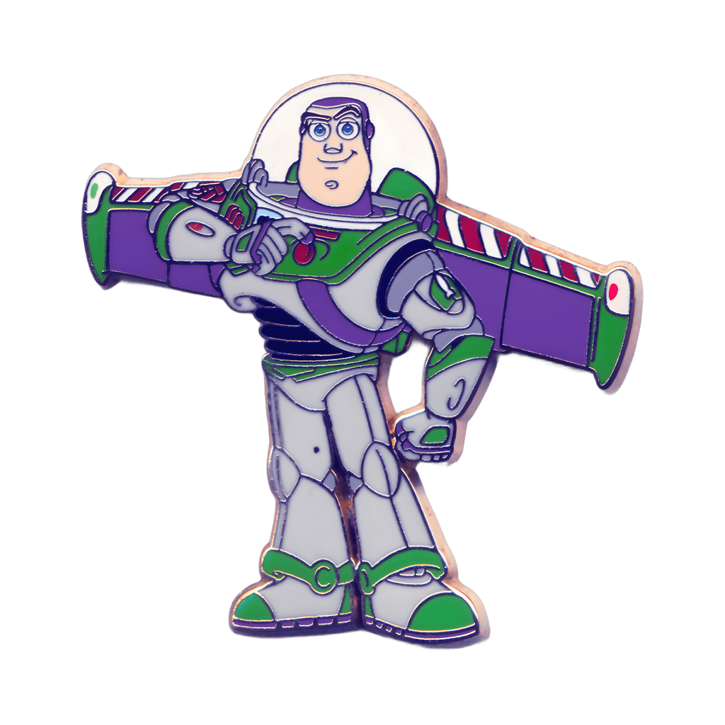 Buzz Stanging with his Wings Open Disney pin