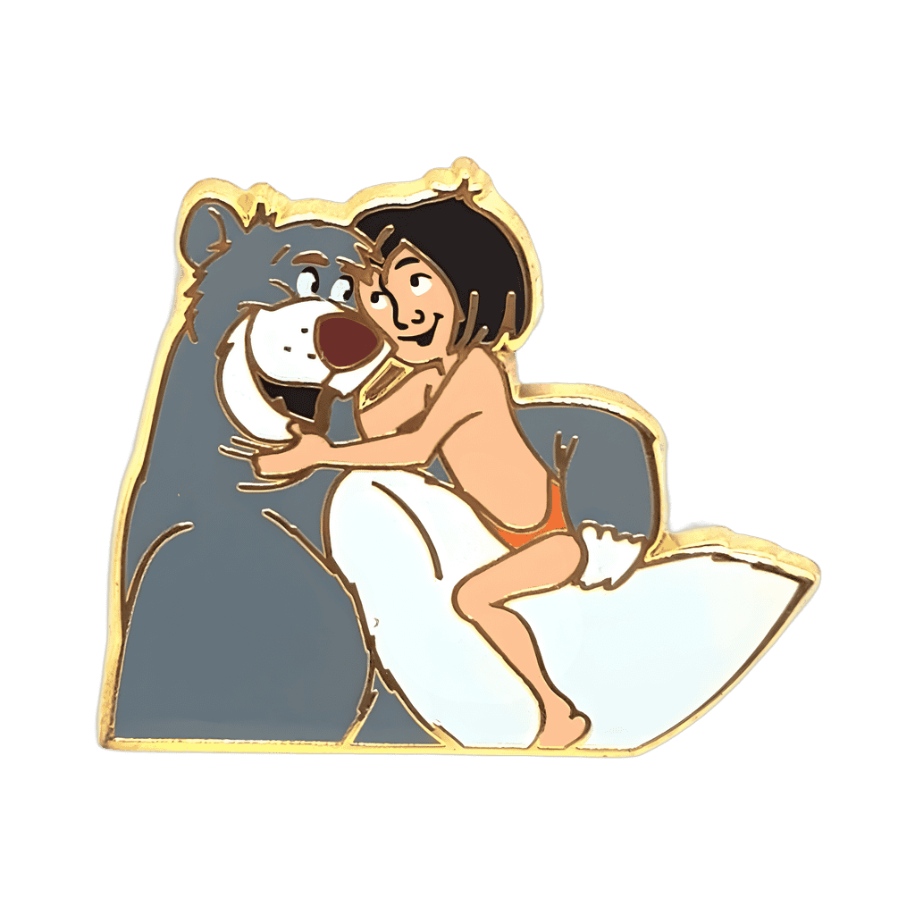 Mowgli and Baloo Disney pin