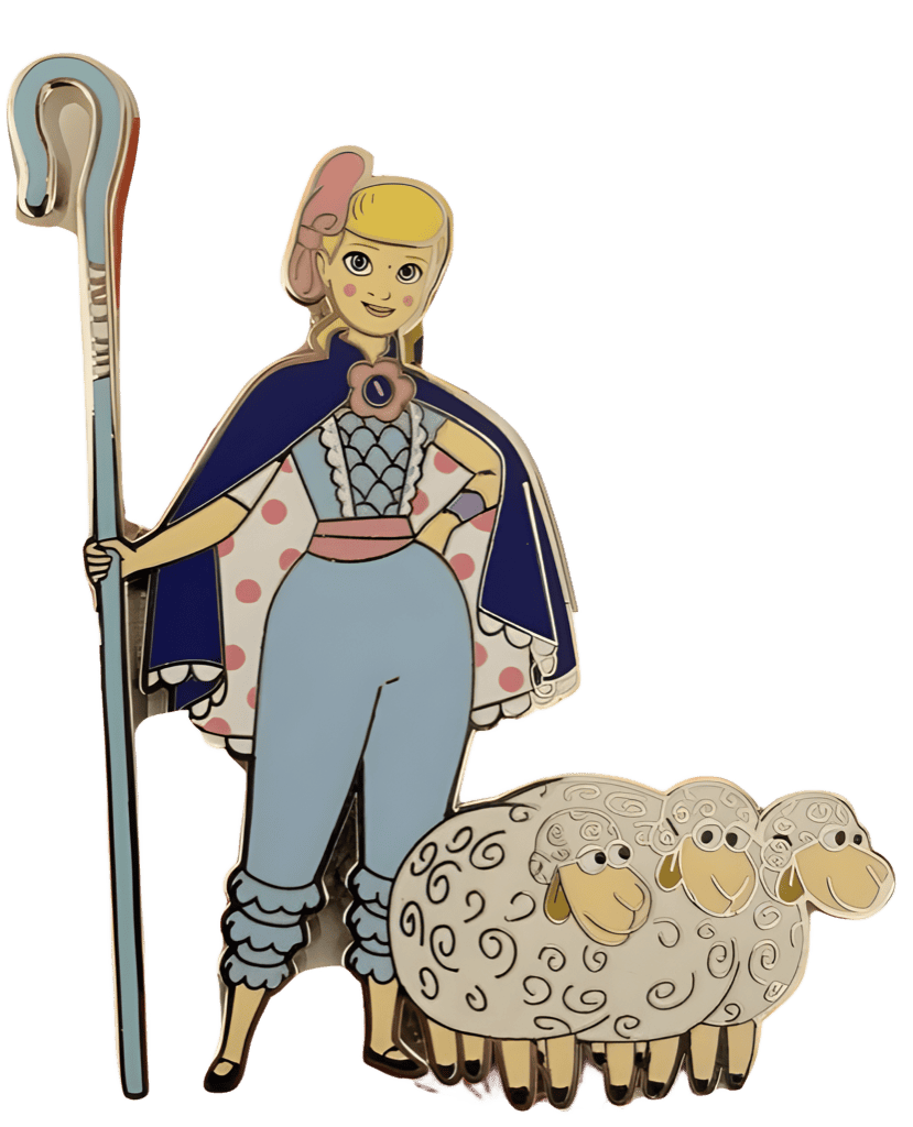 Bo Peep and sheep Disney pin