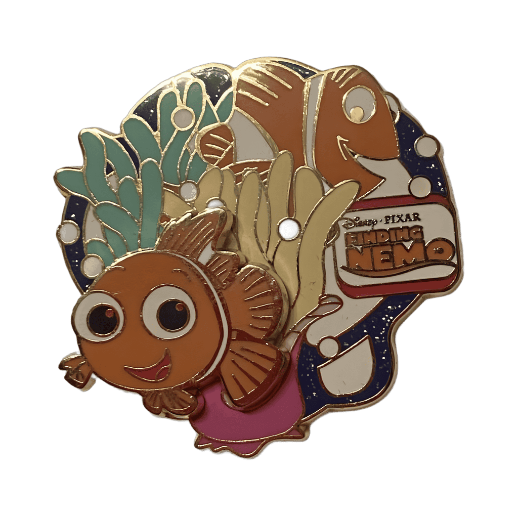 Marlin and Nemo in an Anemone Disney pin