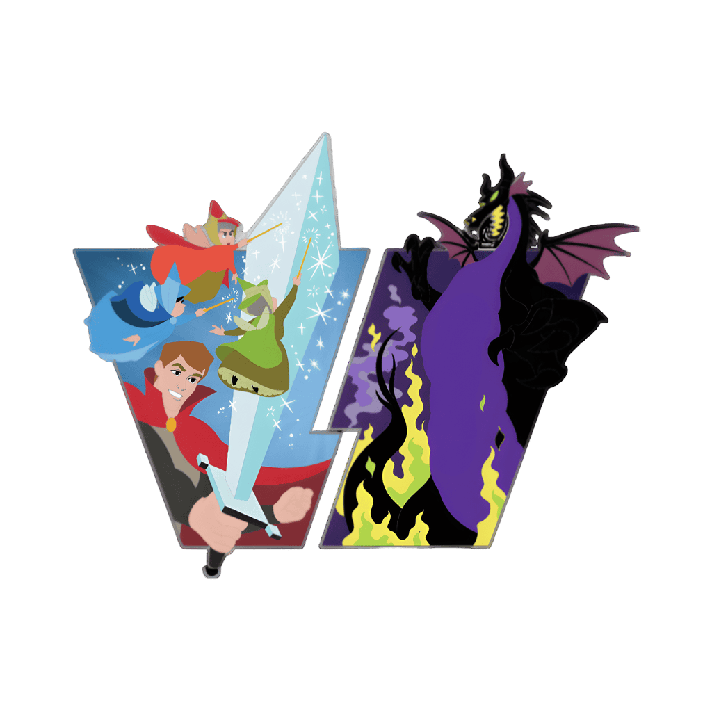 Phillip and the Good Fairies vs Maleficent Set - Full Set Disney pin