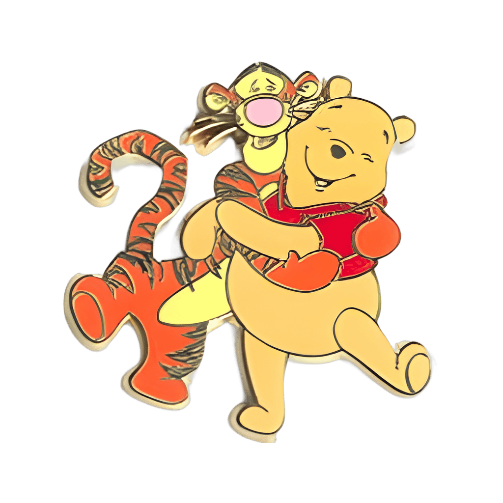 Winnie the Pooh and Tigger Hugging Disney pin