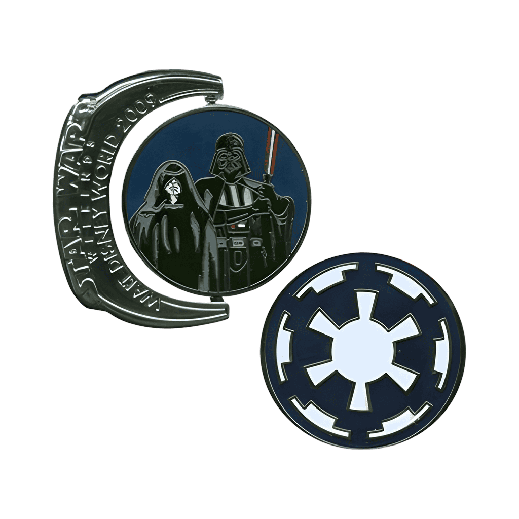 Galactic Empire Darth Vader and Emperor Palpatine Disney pin