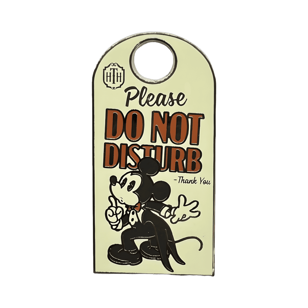 Do Not Disturb Door Hanger Disney pin