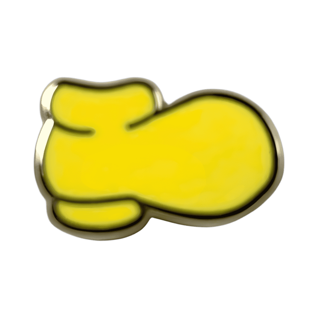 Mickey Mouse - Body Parts Set of 4 Micro Pins - Yellow Shoe Disney pin