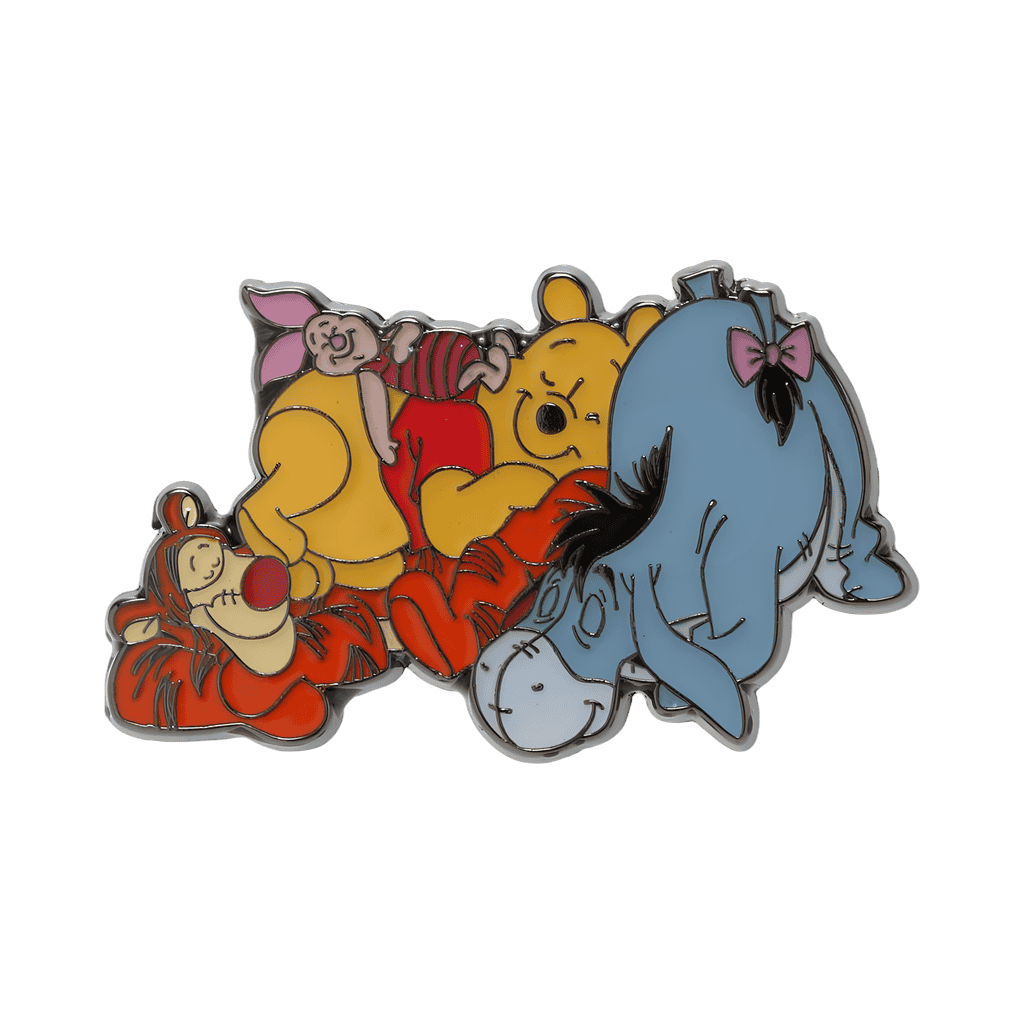 Pooh and Friends Laying Around Cuddle Group Disney pin