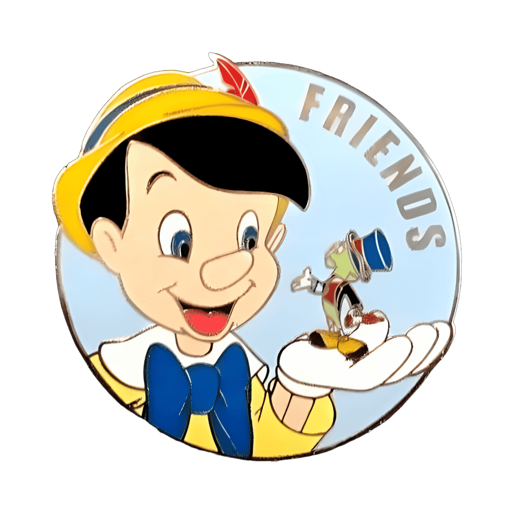 Pinocchio and Jiminy Cricket Disney pin