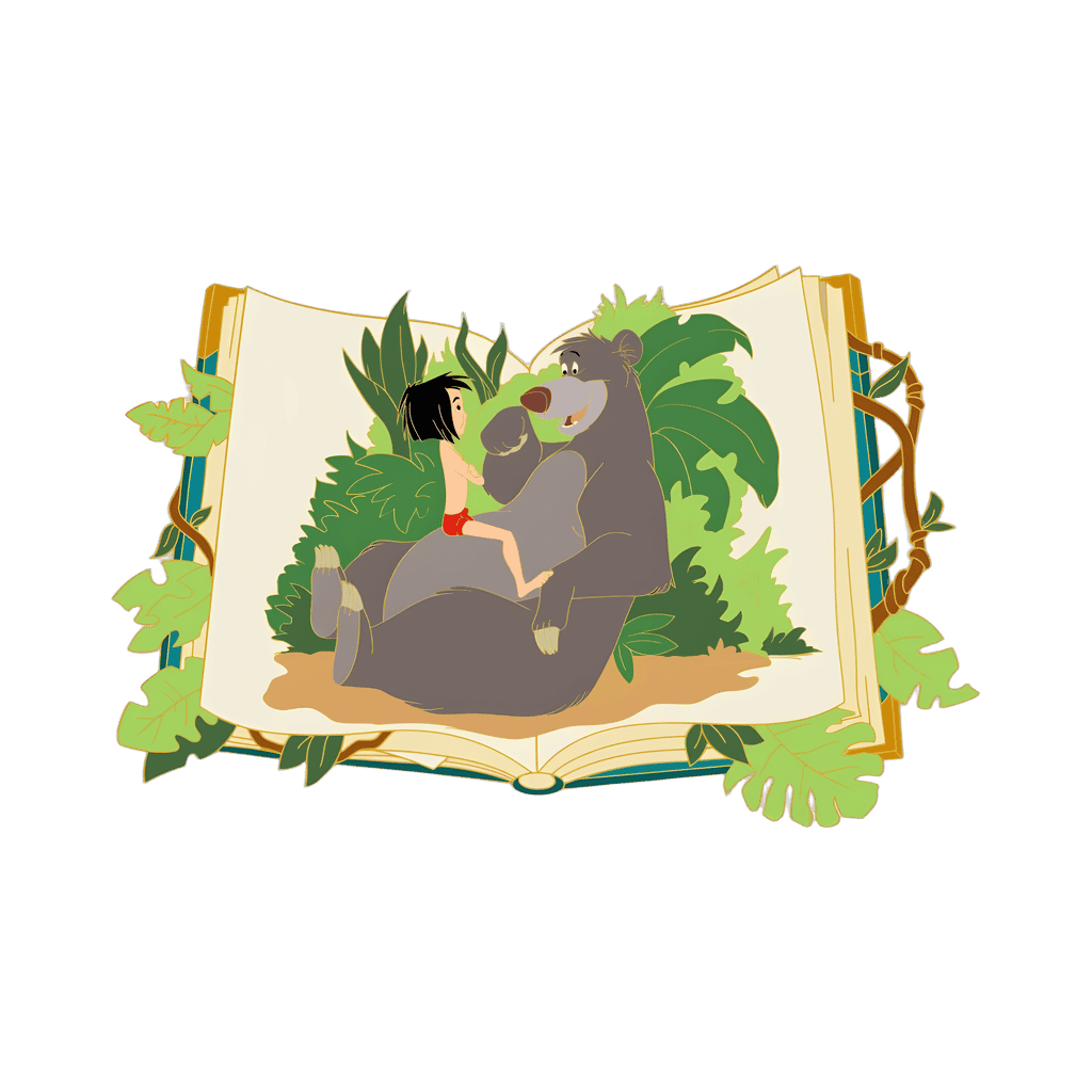Mowgli and Baloo Disney pin