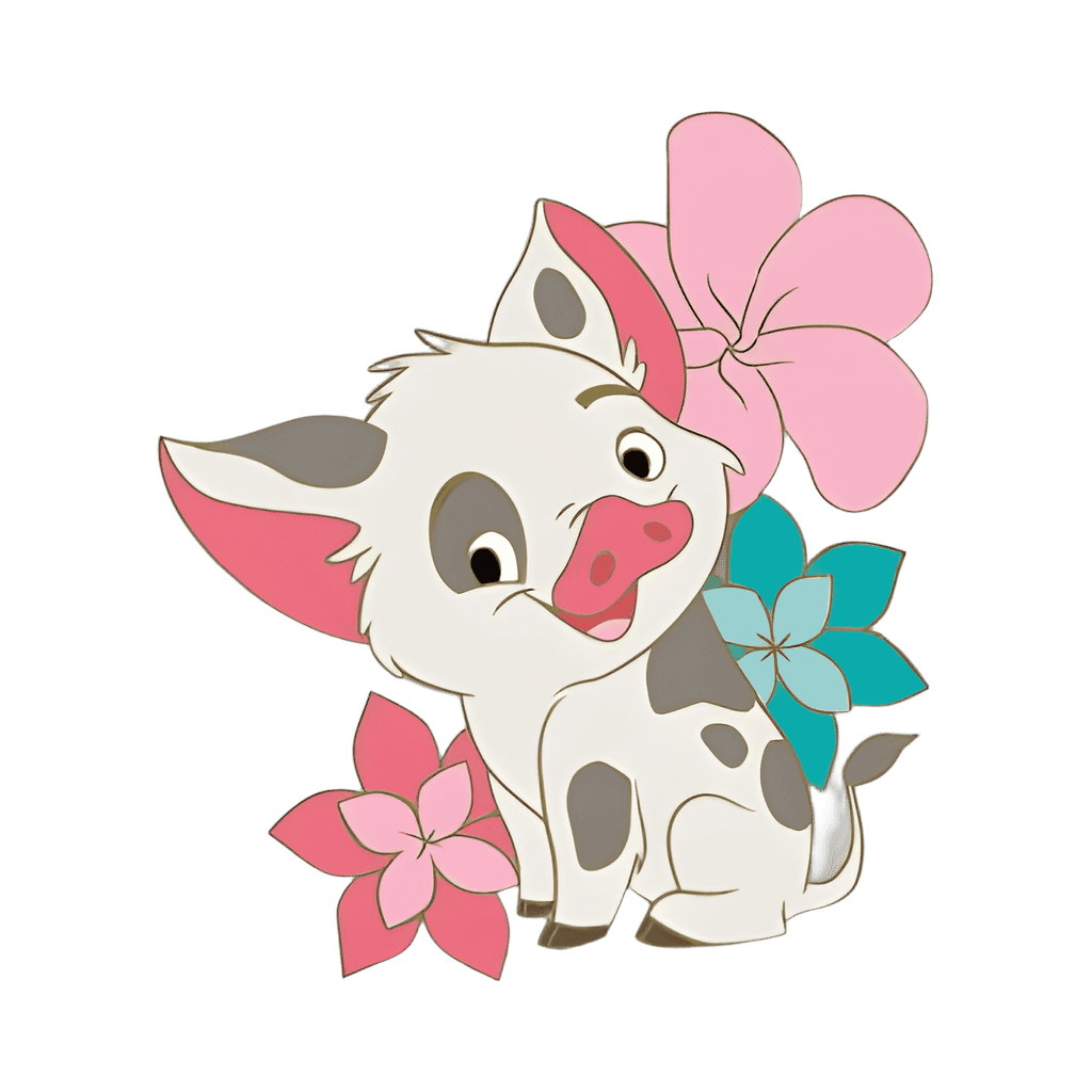 Pua with Flower Disney pin