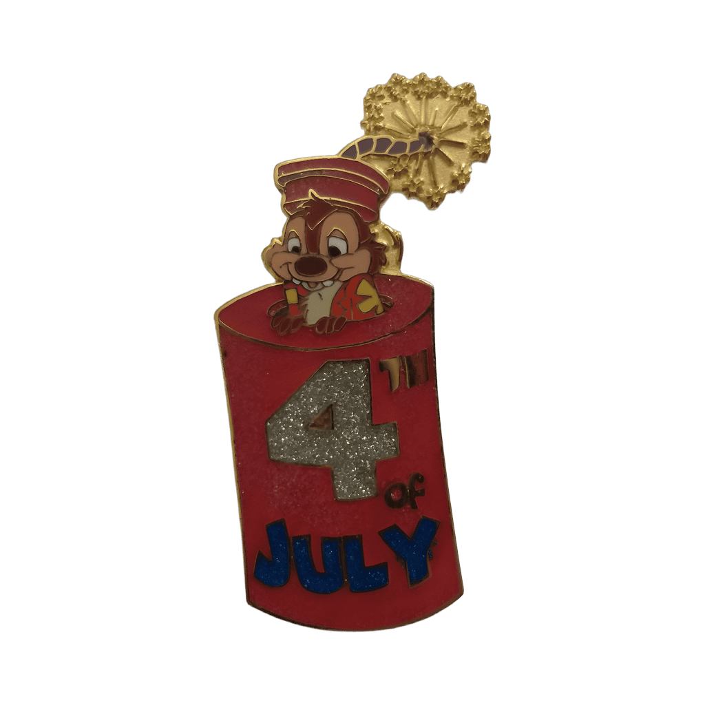 Rescue Rangers - 4th of July 2001 2 Pin Set - Dale in a Firecracker Disney pin