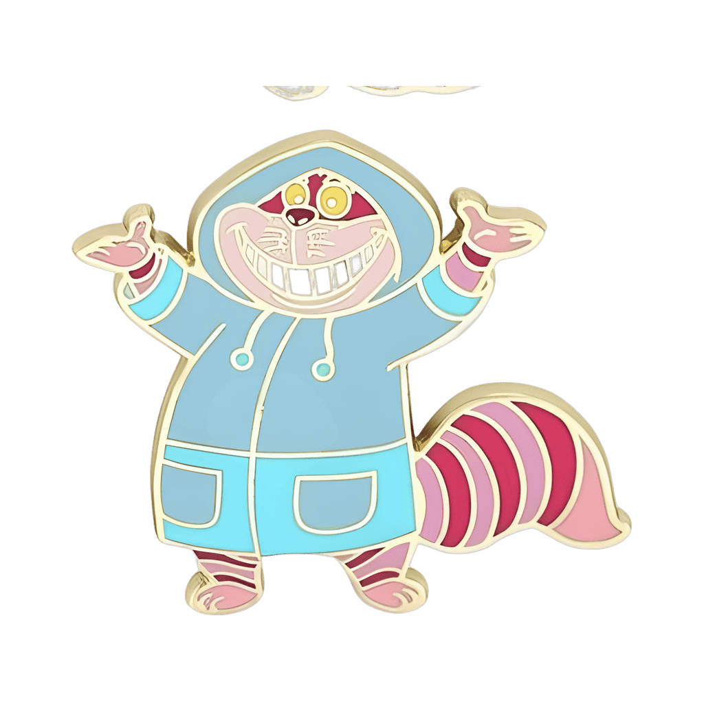 Series 1 - Cheshire Cat in Light Blue Raincoat Disney pin