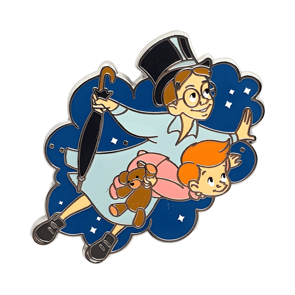 Michael and John flying Disney pin