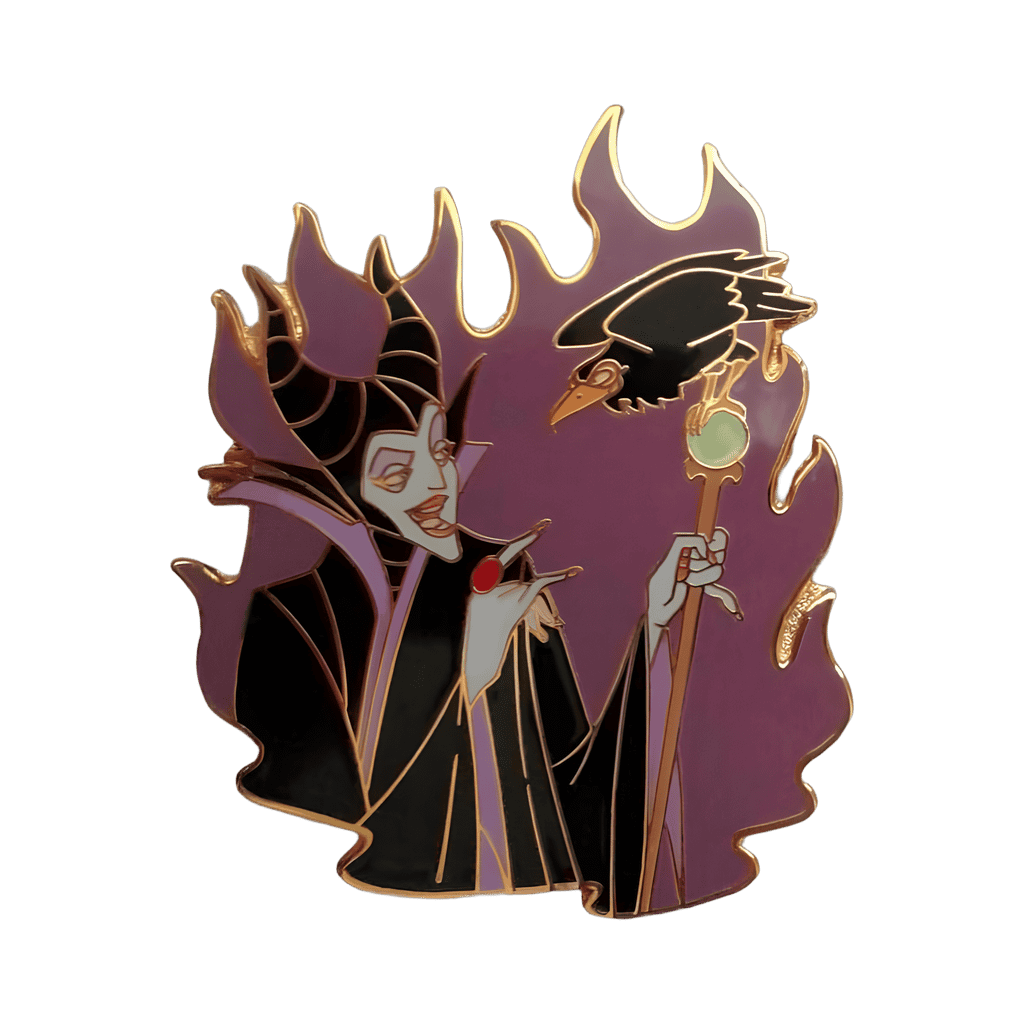 Maleficent and Diablo Disney pin