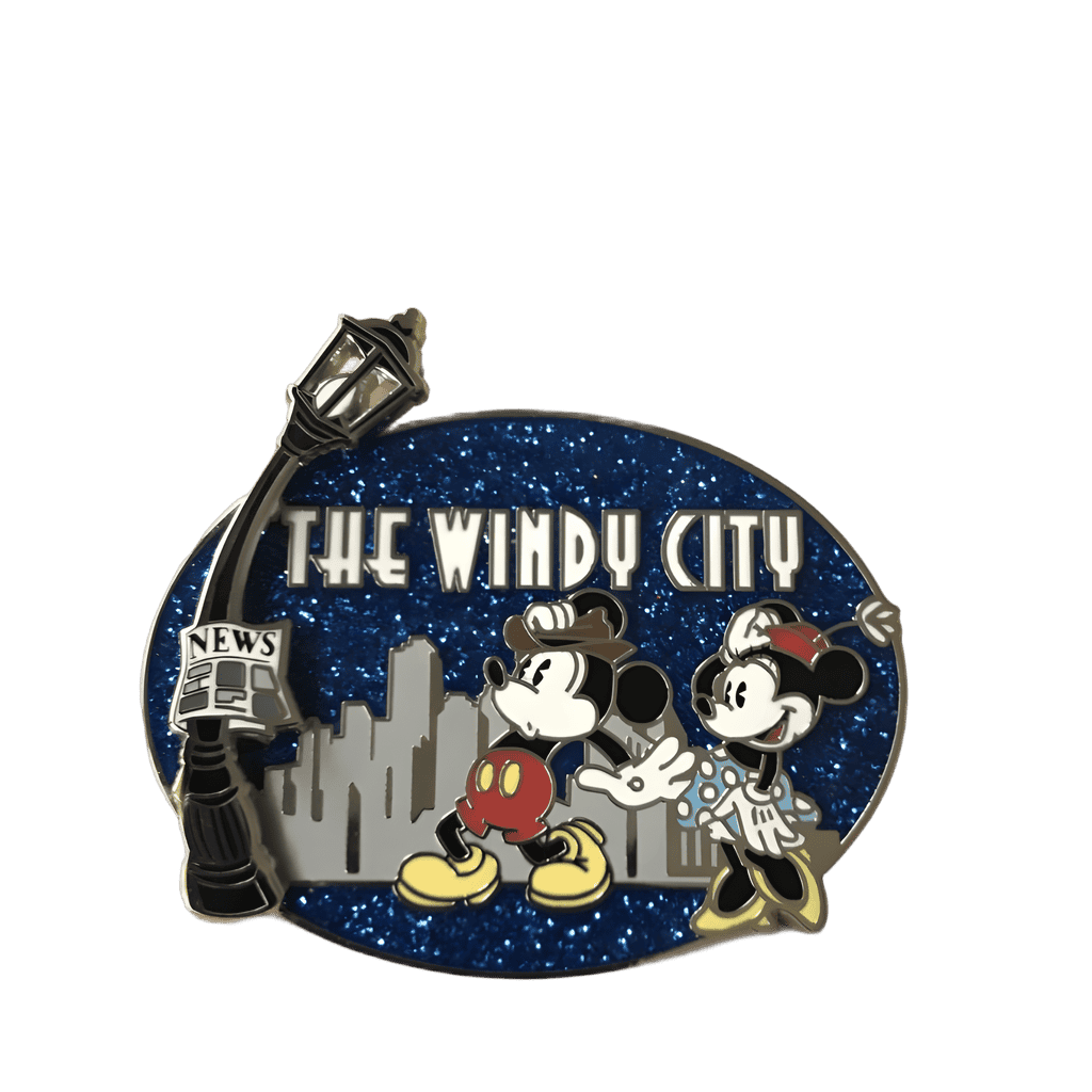 Mickey and Minnie in The Windy City, Chicago Disney pin