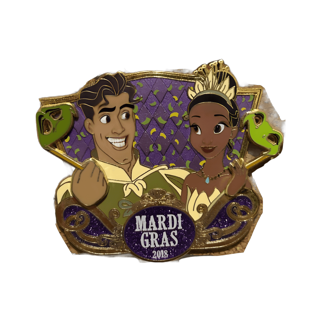Tiana and Naveen Mardi Gras 2018 Disney pin