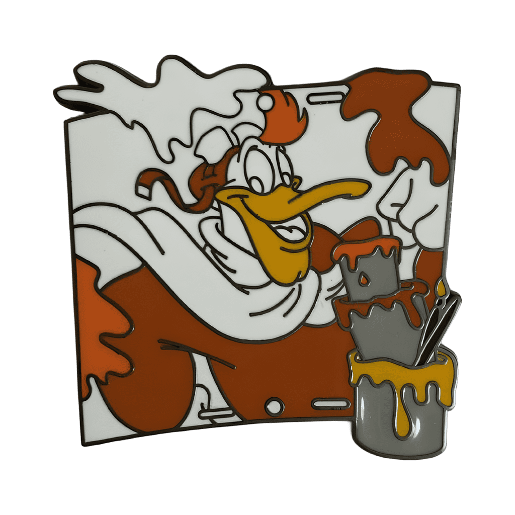 Launchpad McQuack Paint Cel Disney pin