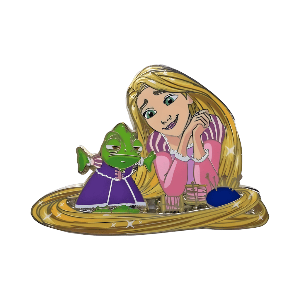 Rapunzel and Pascal Disney pin