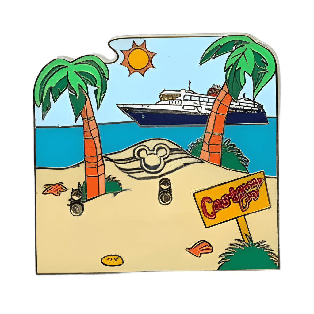 Castaway Cay Build A Pin Base Disney pin