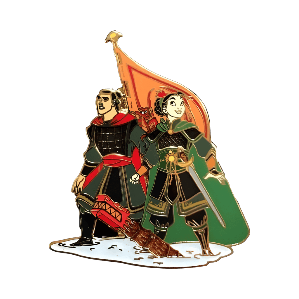 Mulan (as Ping) and Shang Disney pin