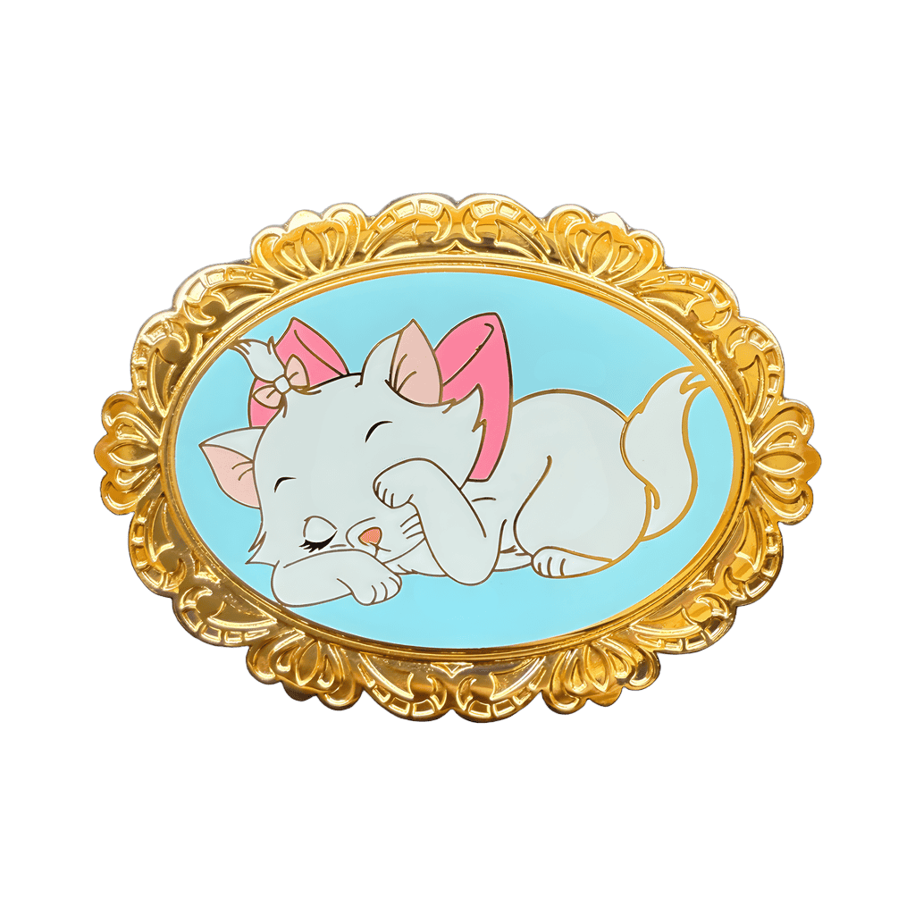 Marie Sleeping Gold Frame Disney pin