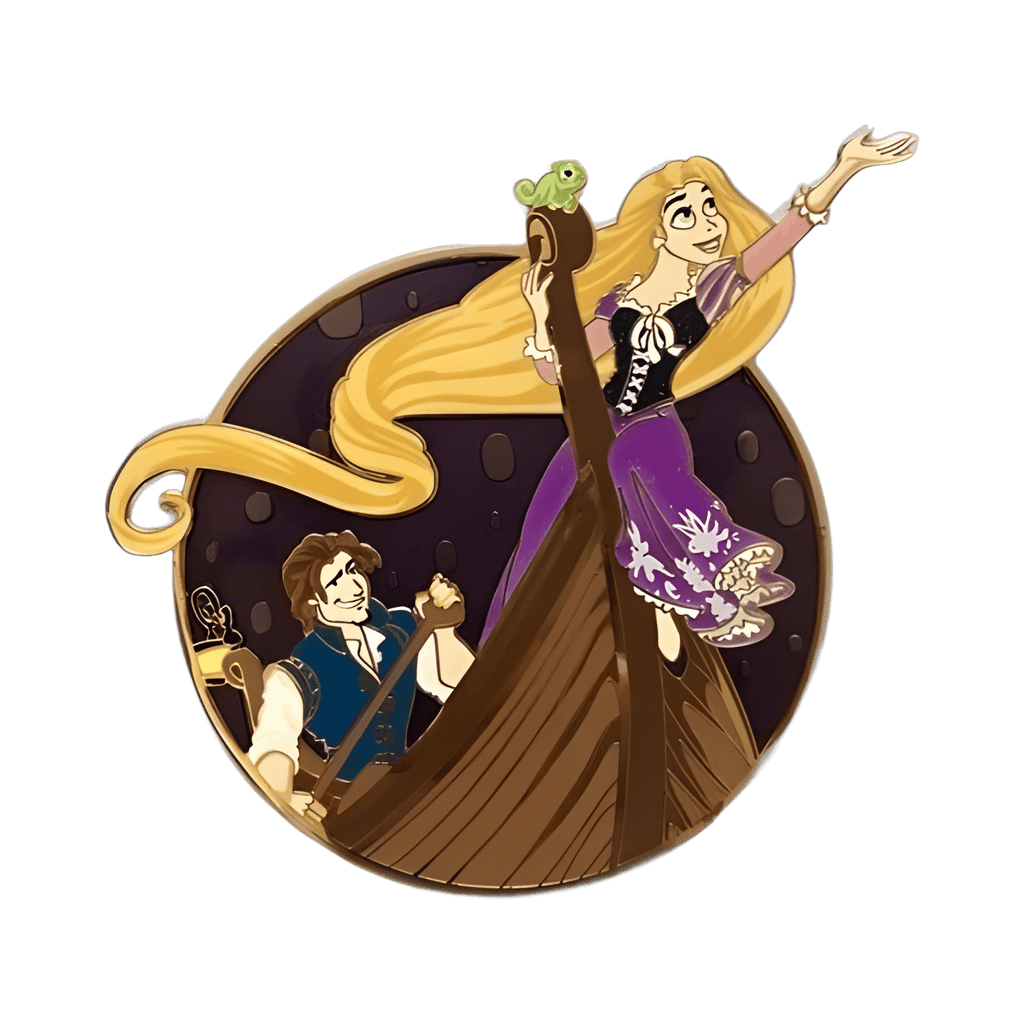 Rapunzel and Flynn Boat Trip Disney pin