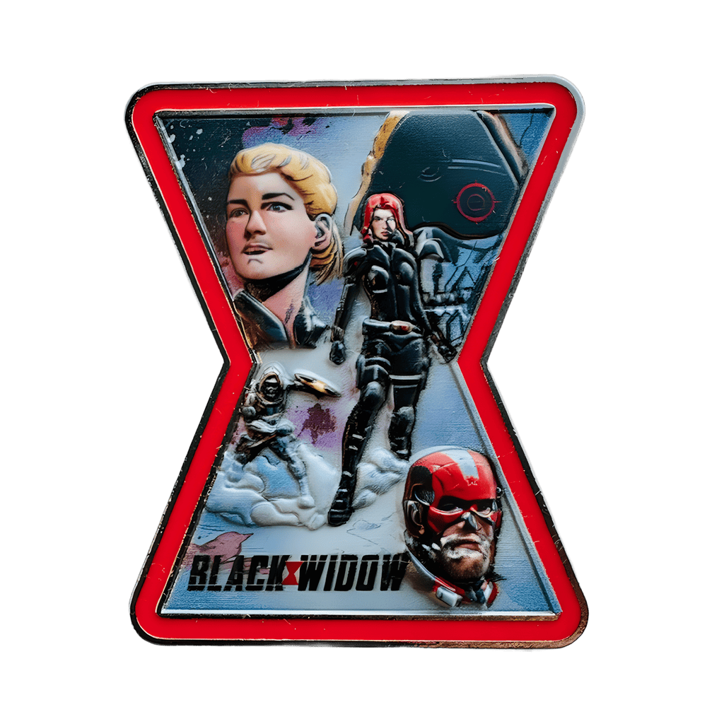 Black Widow, Red Guardian, and Yelena Belova Disney pin