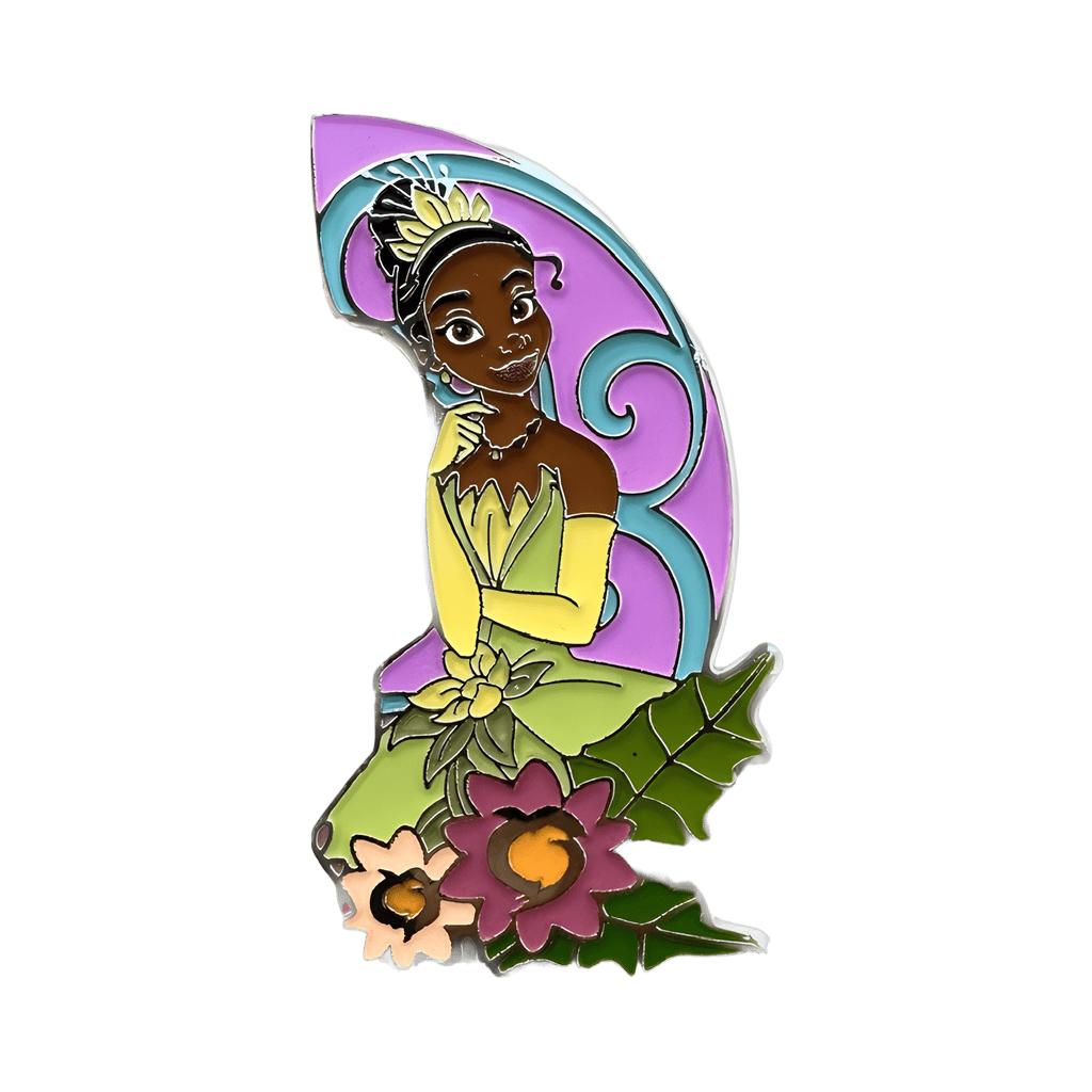 Tiana & Naveen Floral Pin Set - Tiana Disney pin