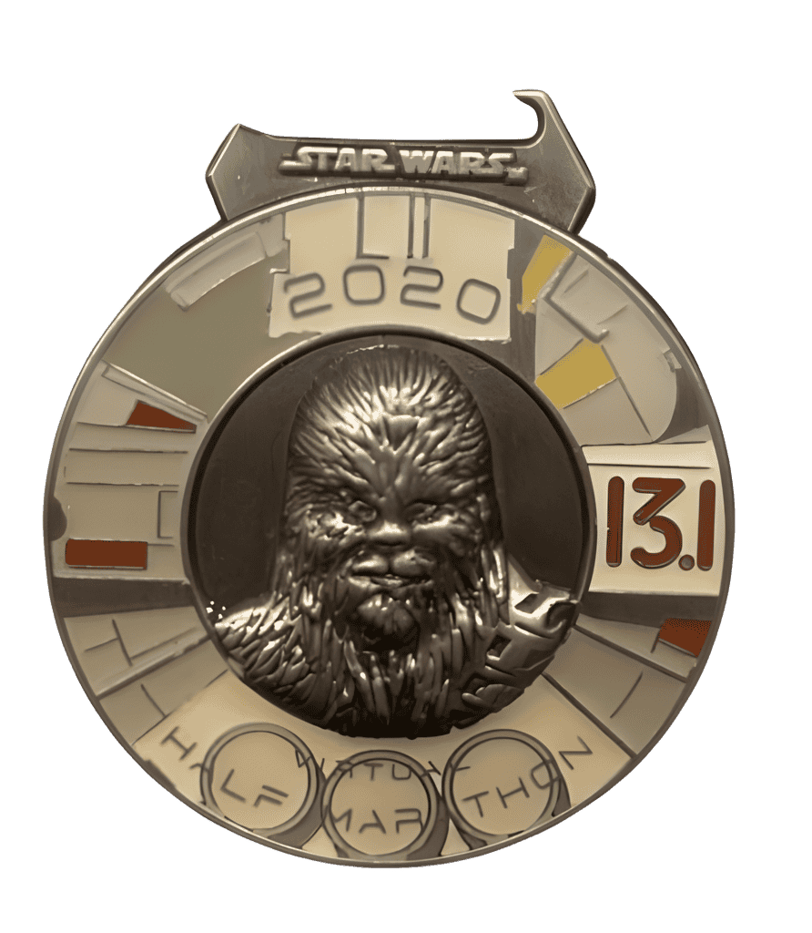 Virtual Half Marathon 2020 - Chewbacca Disney pin