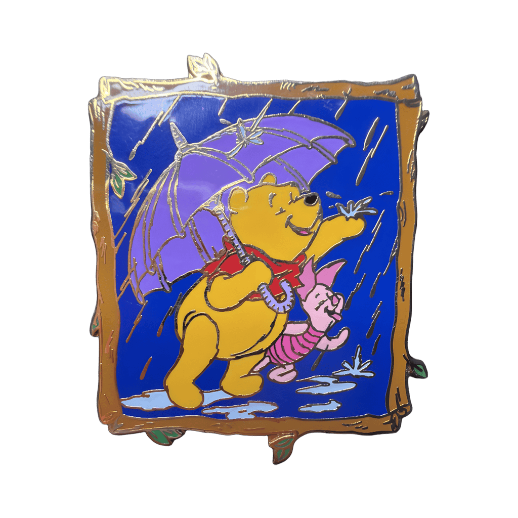 Pooh and Piglet Rain Disney pin