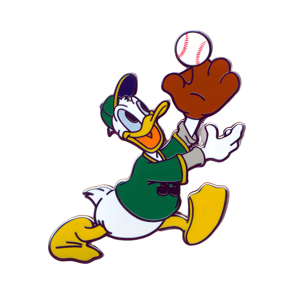 Donald Duck Catching a Fly Ball Disney pin